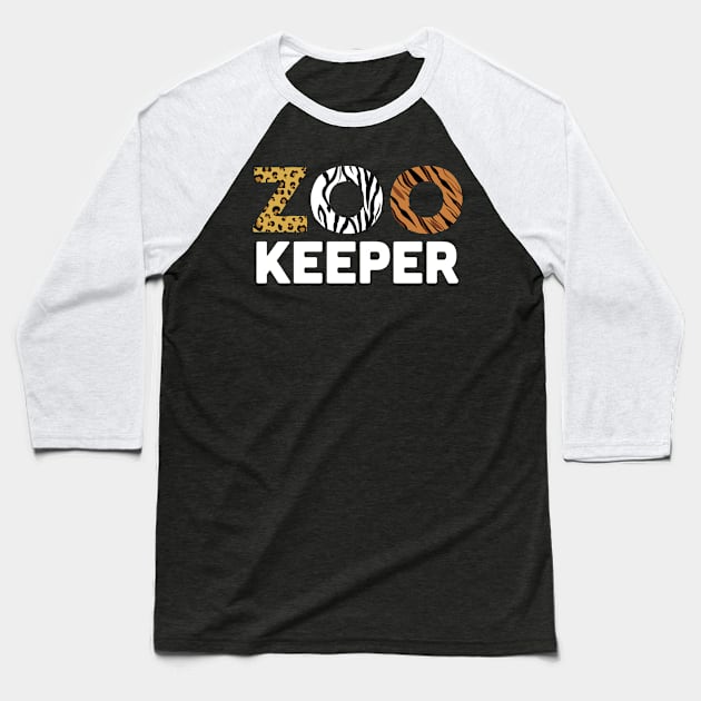 Zoo Keeper Baseball T-Shirt by mikevdv2001